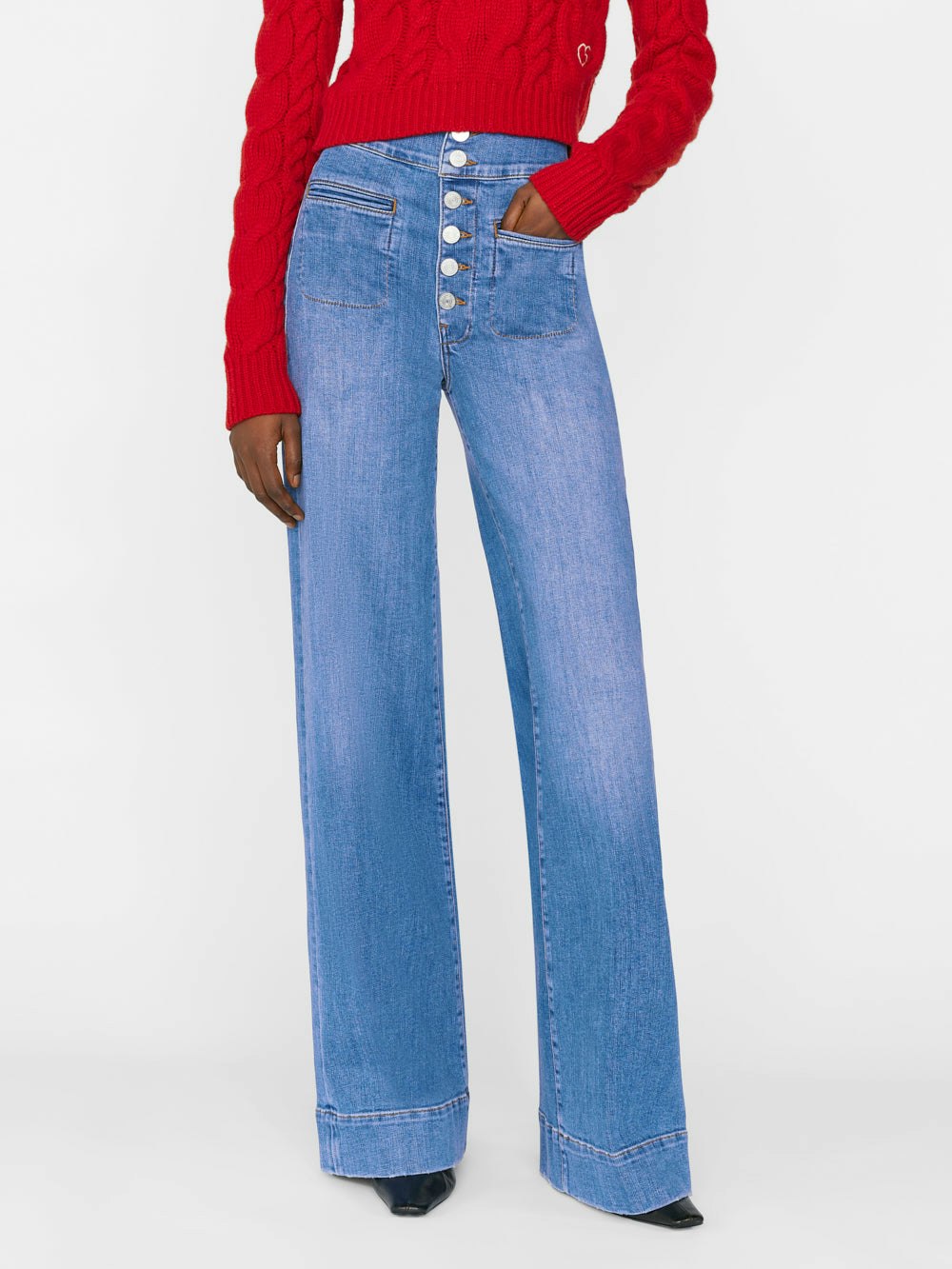 jeans front view